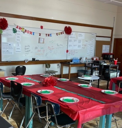 classroom decorated for teacher appreciation 