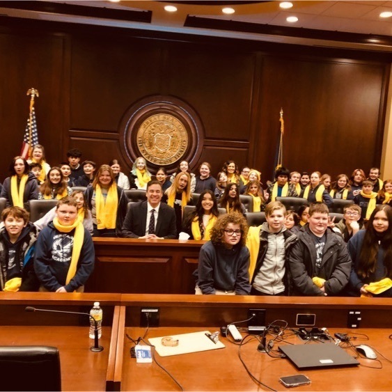 students with Raul Labrador